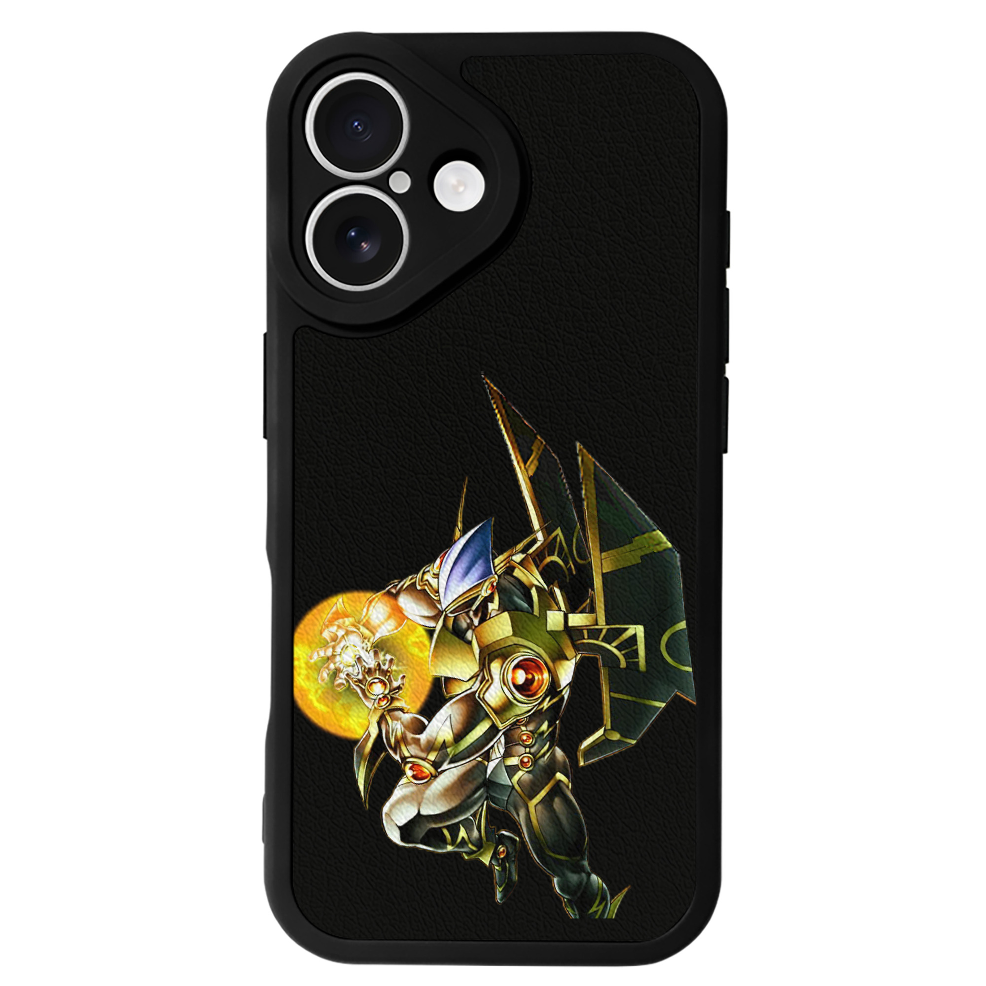 （画像用） 遊☆戯☆王 Yu-Gi-Oh! 【iPhone 16シリーズ対応】シリコンスマホケース（レザー調） 材質：シリコン